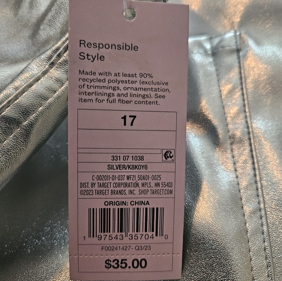 Silver Glitter Pants - Picture 2 of 3